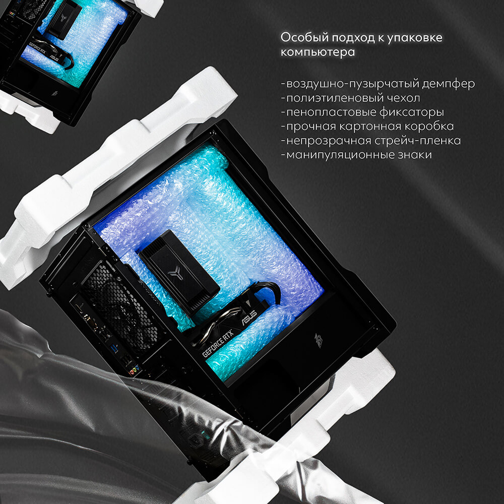 Надёжная упаковка компьютера перед отправкой