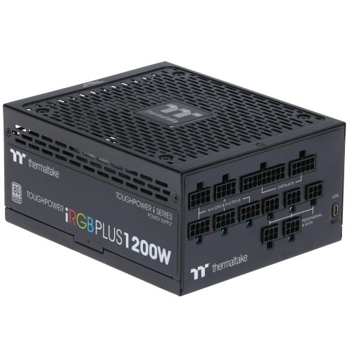 Купить блок питания thermaltake toughpower irgb plus 1200w [ps-tpi-1200f2fdpx-1] черный