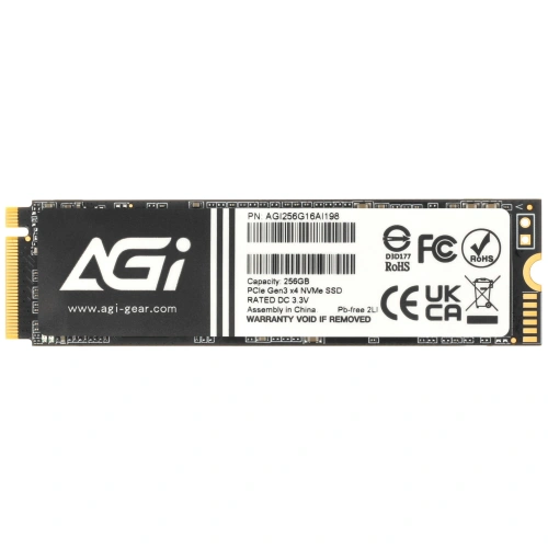 Купить 256 гб m.2 nvme накопитель agi ai198 [agi256g16ai198]