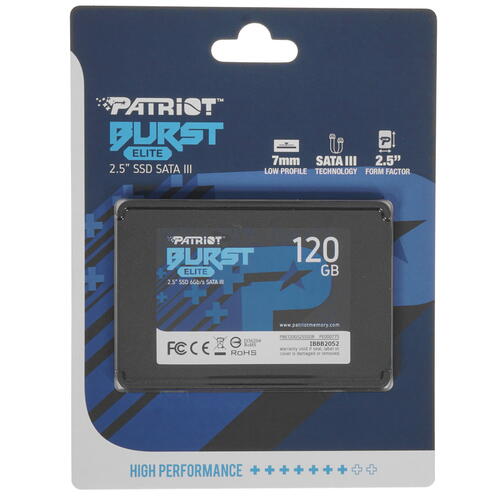 Купить 120 гб 2.5" sata накопитель patriot burst elite [pbe120gs25ssdr]