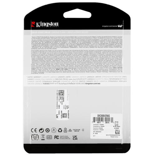 Купить 256 гб 2.5" sata накопитель kingston kc600 [skc600/256g]