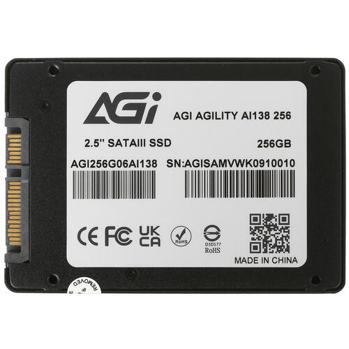 Купить 256 гб 2.5" sata накопитель agi ai138 [agi256g06ai138]