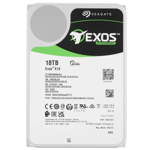 Купить lff (3.5") серверный hdd seagate exos x18