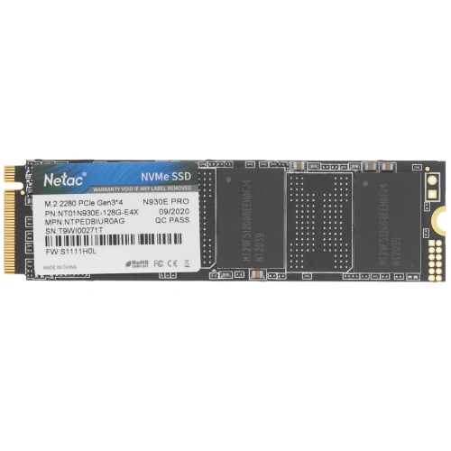 Купить 128 гб m.2 nvme накопитель netac n930e pro [nt01n930e-128g-e4x]