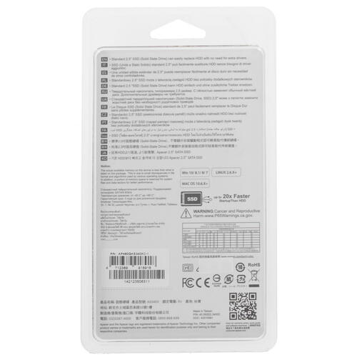 Купить 480 гб 2.5" sata накопитель apacer as340x [ap480gas340xc-1]