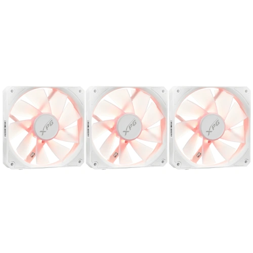 Купить комплект реверсных вентиляторов adata xpg vento r 120 argb pwm white [ventor120argbpwm3c-whcww]