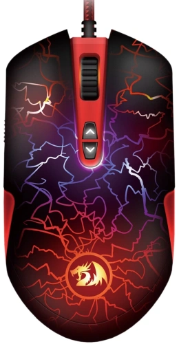 Купить мышь проводная redragon lavawolf [70236] черный