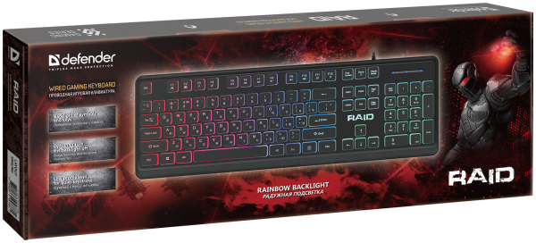 Клавиатура проводная Defender Raid GK-778DL RU [45778]
