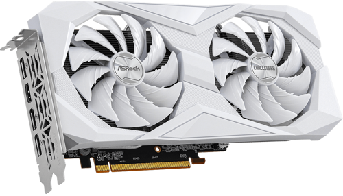 Видеокарта ASRock AMD Radeon RX 6600 Challenger White [RX6600 CLW 8G]