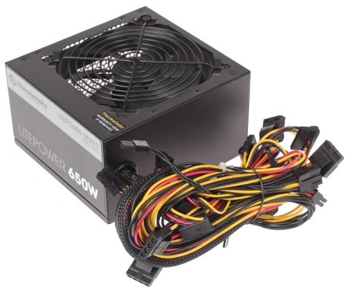 Купить блок питания thermaltake litepower 650w [ltp-0650p-2] черный