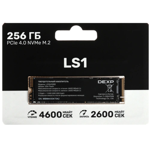 256 ГБ M.2 NVMe накопитель DEXP LS1