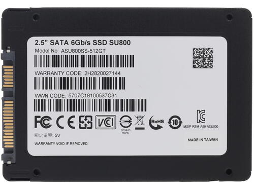 Купить 512 гб 2.5" sata накопитель adata su800 [asu800ss-512gt-c]