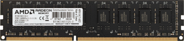 Оперативная память AMD Radeon R5 Entertainment Series [R538G1601U2S-U] 8 ГБ