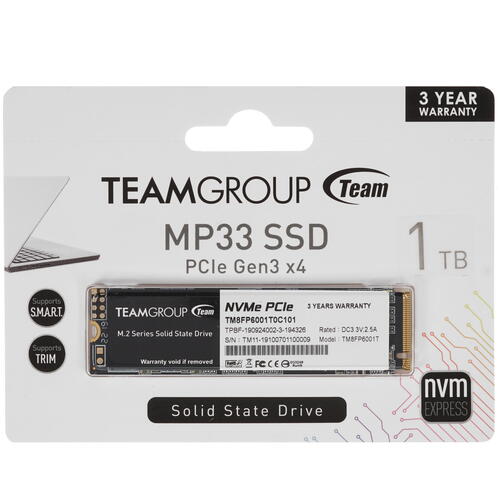 1000 ГБ M.2 NVMe накопитель TEAMGROUP MP33 [TM8FP6001T0C101]