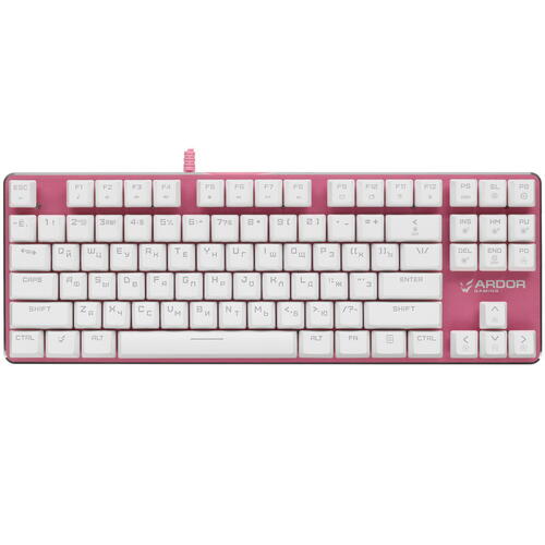 Купить клавиатура проводная ardor gaming blade pro [ag-fl-b87red-pink]