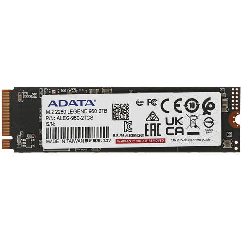 2000 ГБ M.2 NVMe накопитель ADATA LEGEND 960 [ALEG-960-2TCS]