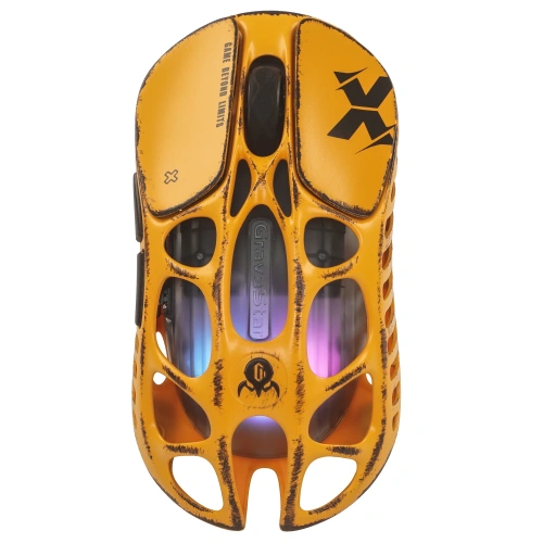Купить мышь беспроводная/проводная gravastar mercury x special edition battle worn-yellow [80004564] желтый