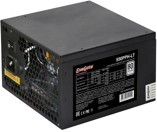 Купить блок питания exegate 550pph-lt [ex282042rus-oem] черный