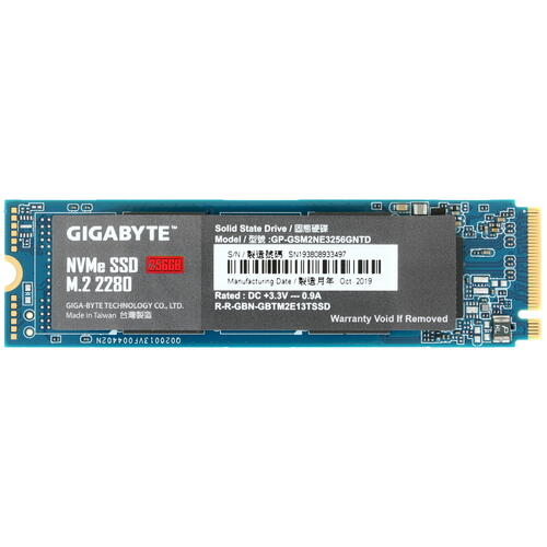 256 ГБ M.2 NVMe накопитель GIGABYTE NVMe SSD [GP-GSM2NE3256GNTD]