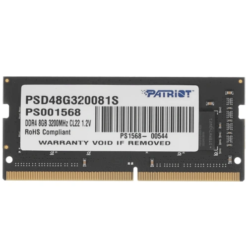 Купить оперативная память sodimm patriot signature line [psd48g320081s] 8 гб