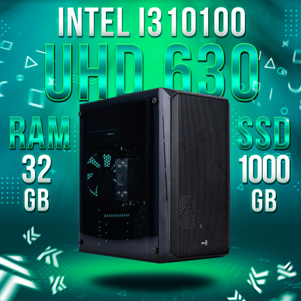 Intel Core i3-10100, Intel UHD Graphics 630, DDR4 32GB, SSD 1000GB (2)