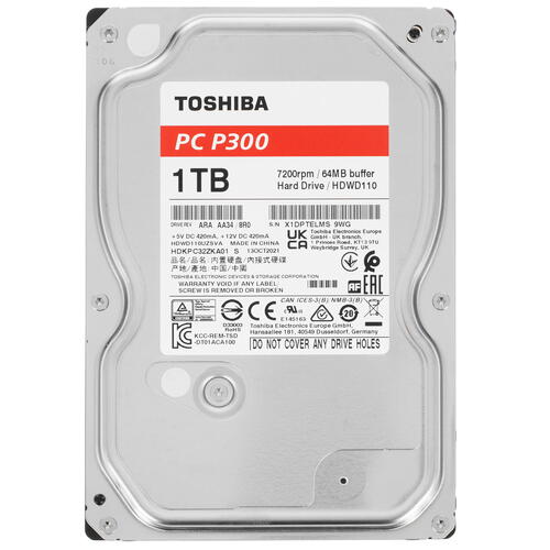 1 ТБ Жесткий диск Toshiba P300 [HDWD110UZSVA]