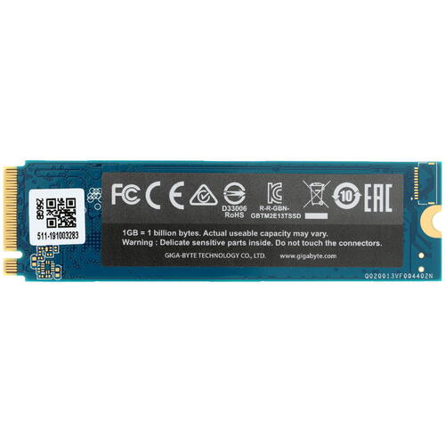 Купить 256 гб m.2 nvme накопитель gigabyte nvme ssd [gp-gsm2ne3256gntd]