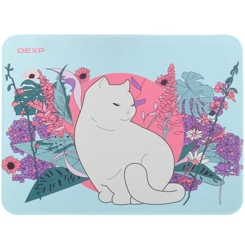 Коврик DEXP OM-L Asia Cat (L) голубой