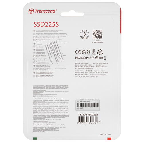 Купить 250 гб 2.5" sata накопитель transcend ssd225s [ts250gssd225s]