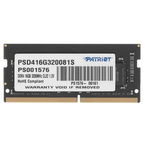 Купить оперативная память sodimm patriot signature line [psd416g320081s] 16 гб