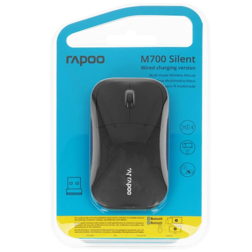 Купить мышь беспроводная rapoo m700 [m700-gry] серый