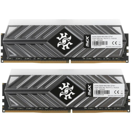 Купить оперативная память adata xpg spectrix d41 rgb [ax4u320016g16a-dt41] 32 гб