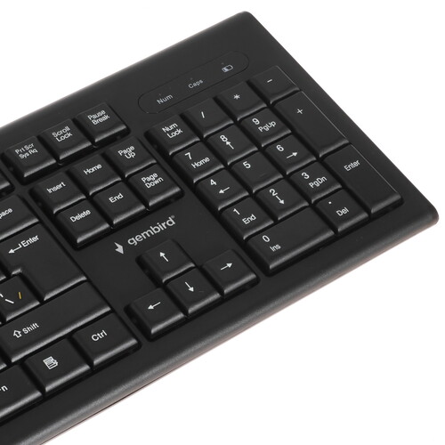 Купить клавиатура+мышь беспроводная   gembird kbs-8002 черный