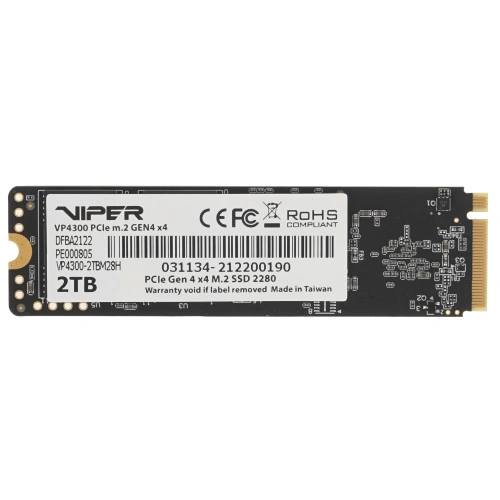 Купить 2000 гб ssd m.2 накопитель patriot viper vp4300 [vp4300-2tbm28h]