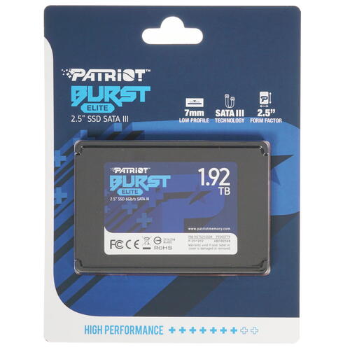 Купить 1920 гб 2.5" sata накопитель patriot burst elite [pbe192ts25ssdr]