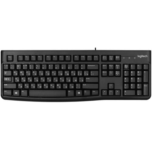 Купить клавиатура+мышь  проводная  logitech desktop mk120 черный