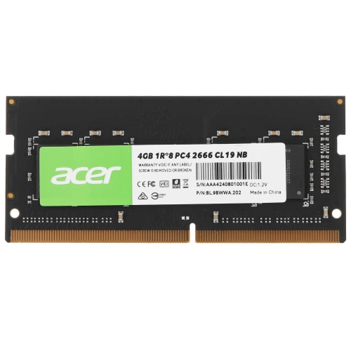 Купить оперативная память sodimm acer sd100 [bl.9bwwa.202] 4 гб