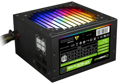 Купить блок питания gamemax vp-600 modular rgb [vp-600-m-rgb]