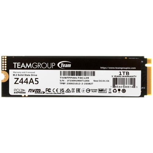 Купить 1000 гб m.2 nvme накопитель teamgroup z44a5 [tm8fpp001t0c129]