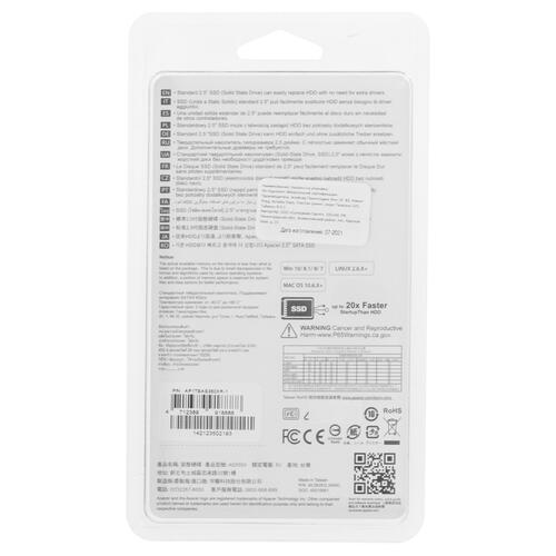 Купить 1000 гб 2.5" sata накопитель apacer as350x [ap1tbas350xr-1]