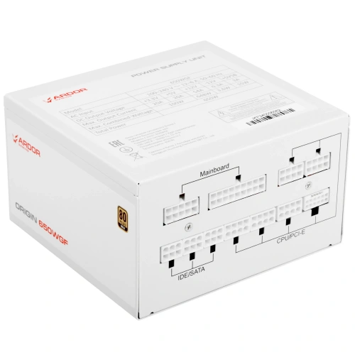 Блок питания ARDOR GAMING ORIGIN 650WGF White  белый