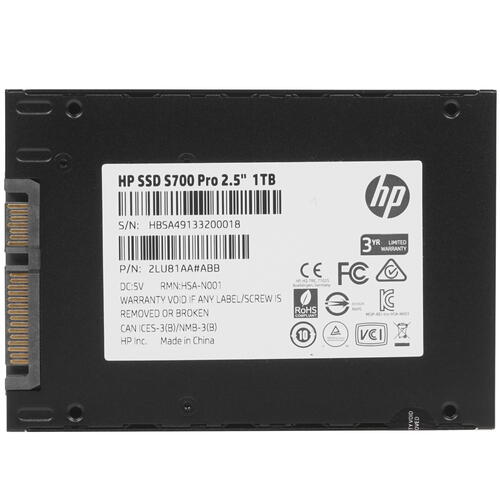 Купить 1000 гб 2.5" sata накопитель hp s700 pro [2lu81aa#abb]
