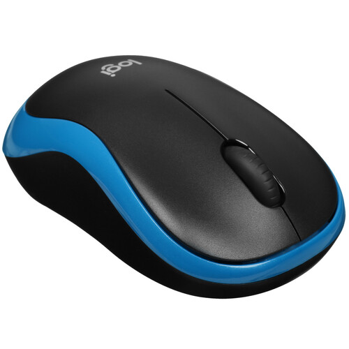 Купить мышь беспроводная logitech m185 blue [910-002632] синий