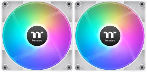 Купить комплект реверсных вентиляторов thermaltake ct140 reverse argb white [cl-f174-pl14sw-a]