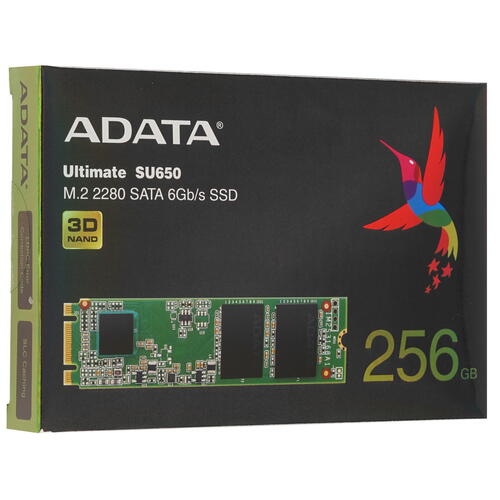 Купить 256 гб m.2 sata накопитель adata ultimate su650 [asu650ns38-256gt-c]