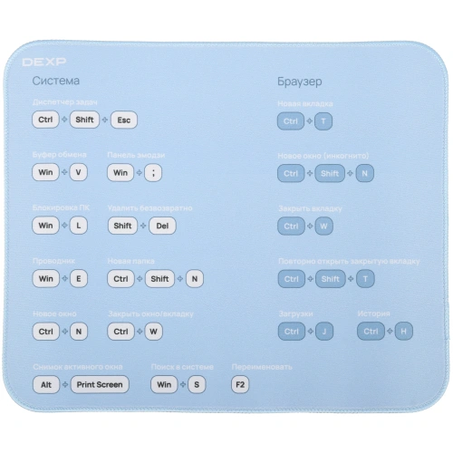 Купить коврик dexp dxshs004 (s) голубой