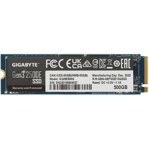 500 ГБ M.2 NVMe накопитель GIGABYTE AORUS Gen3 2500E [G325E500G]
