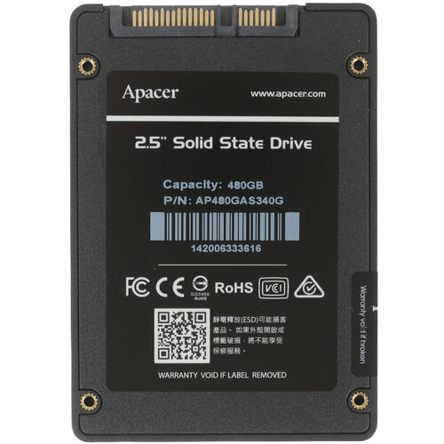 Купить 480 гб 2.5" sata накопитель apacer as340 panther [ap480gas340g-1]