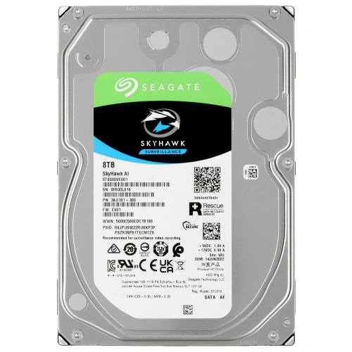 Купить 8 тб жесткий диск seagate skyhawk ai [st8000ve001]