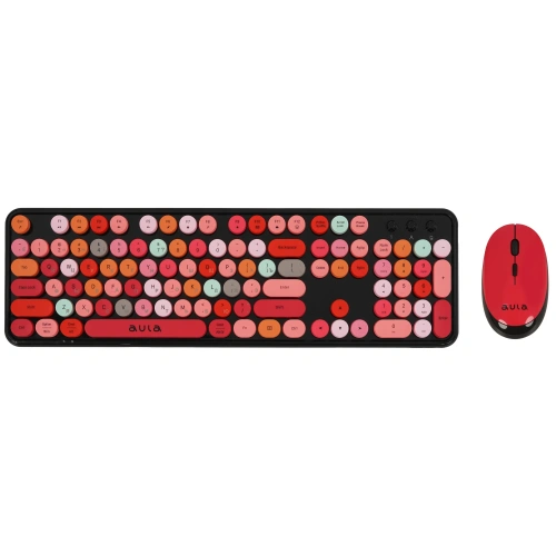 Клавиатура+мышь беспроводная   AULA AC306 черный